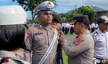 Apel-Gelar-Pasukan-Operasi-Patuh-Turangga-2023,-Kapolres-Ende-Bacakan-Amanat-Kapolda-NTT