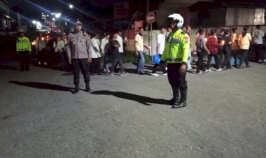 Polres-Ende-Amankan-Kegiatan-Ziarah-Yubilium-OMK-Keuskupan-Agung-Ende