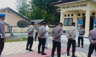 Apel-Jam-Pimpinan,-Kapolsek-Pulau-Ende-Ingatkan-Commander-Wish-Kapolda-NTT
