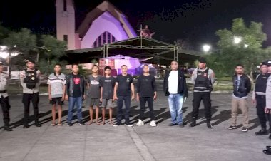 Pasca-Operasi-Ketupat,-Tim-Gabungan-KRYD-Polres-Ende-Sisir-Gereja-dan-Titik-Keramain-dalam-Patroli-Malam