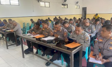 Pastikan-Stabilitas-Emosi-Anggota,-Polres-Ende-Gandeng-Tim-Biro-SDM-Polda-NTT-Gelar-Tes-Psikologi-Pemegang-Senpi