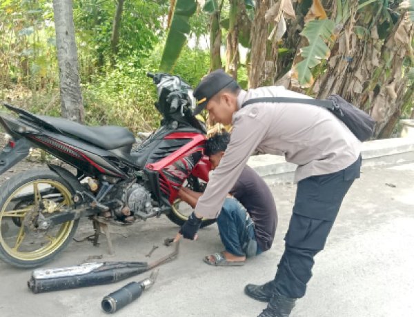 Polsek Pulau Ende Tertibkan Pengendara Pengguna Knalpot Racing