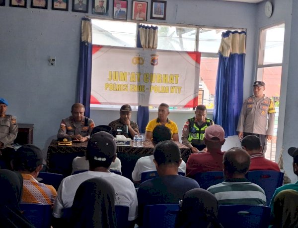 Dengar Keluh Kesah Warga Paupanda, Wakapolres Ende Tampung Curhatan Mulai dari Kasus Pencurian hingga Parkir Liar
