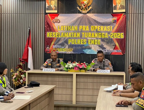 Polres Ende Gelar LatPraOps Keselamatan Turangga 2026, Wujudkan Jalanan yang Tertib dan Humanis