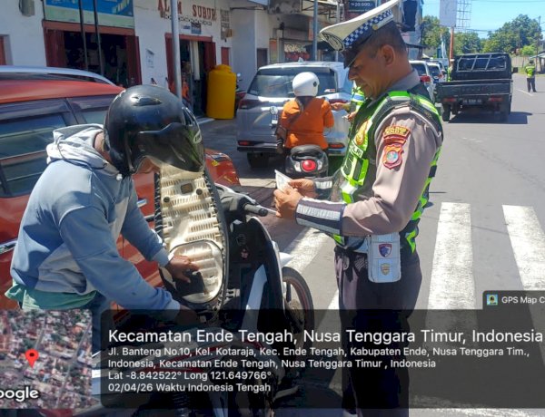 Ops Keselamatan Turangga 2026 Hari Ketiga di Ende, Puluhan Motor Berknalpot Racing Terjaring Razia