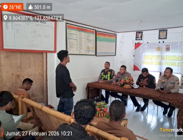 Wujudkan Ramadhan dan Paskah Damai, Polres Ende Serap Aspirasi Warga Lewat Jumat Curhat di Desa Kedibodu