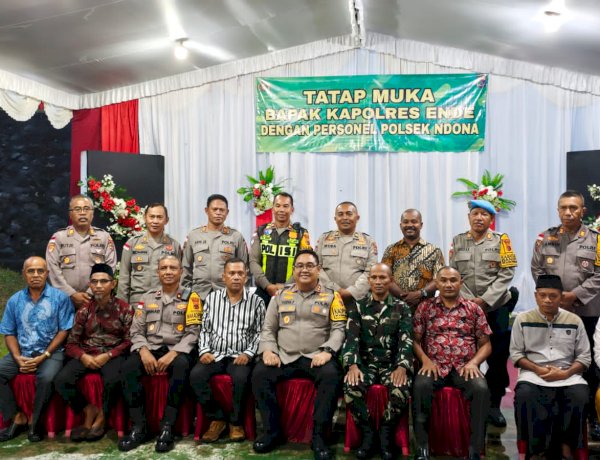 Pererat Silaturahmi di Bulan Suci Ramadhan, Kapolres Ende Sambangi Polsek Ndona: Layani Masyarakat dengan Hati