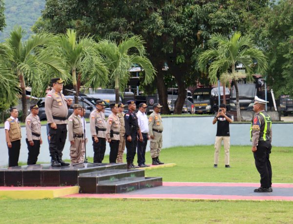 Sinergi Tanpa Batas, Polres Ende dan Ratusan Personel Gabungan Siap Amankan Pawai Takbir Idul Fitri 1447 H