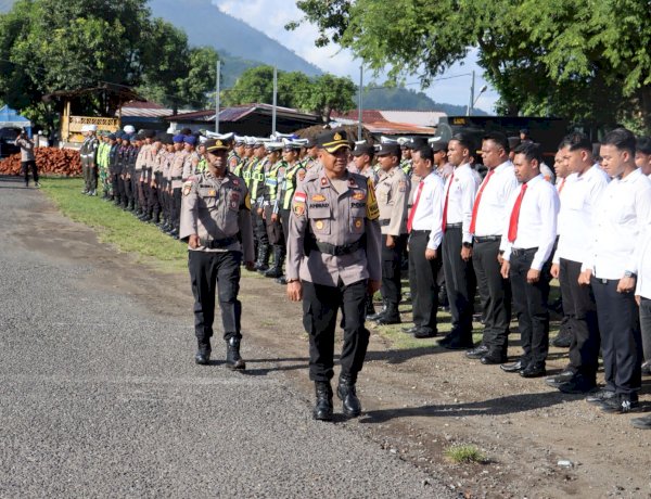 Amankan Paskah 2026, Polres Ende Gelar Pasukan Operasi Semana Santa Turangga 2026, Sinergi Tanpa Batas