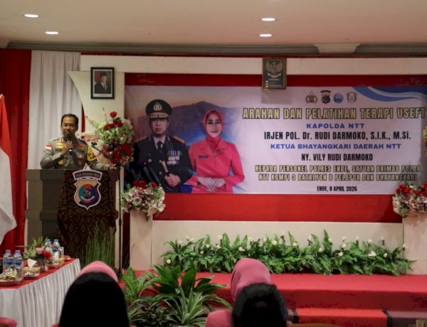 Transformasi Mental Personel, Kapolda NTT Bawa Teknik Pelepasan Emosi ke Personel Polres Ende Melalui Pelatihan Terapi Useft