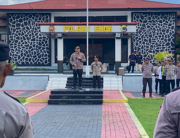 Sistem Manajemen Terstruktur, Kapolres Ende Tekankan Formula 4 C dalam Evaluasi Kinerja Personel