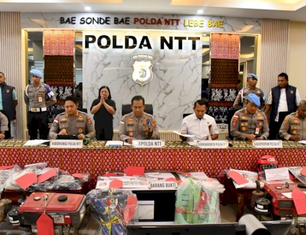 Polda NTT Ungkap 76 Kasus Kejahatan Konvensional, Kapolda NTT Tegaskan Tidak ada Ruang bagi Pelaku Kriminal