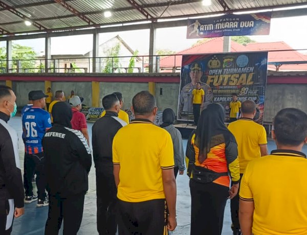 Memperingati Hari Bhayangkara ke-80, Polres Ende Polda NTT Buka Turnamen Futsal Kapolres Ende Cup 2026