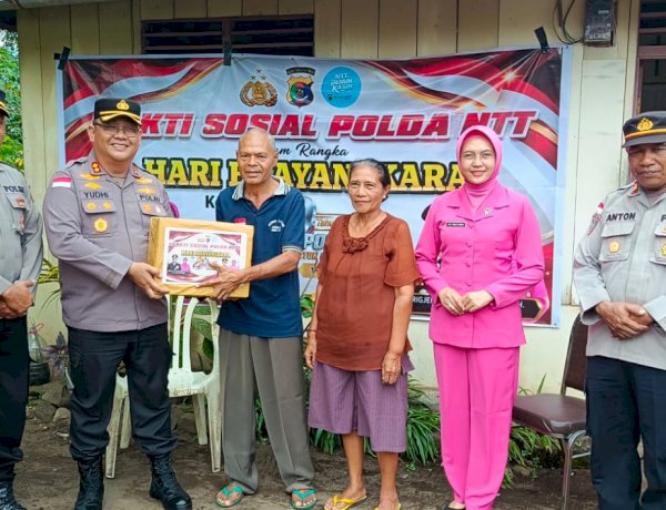 Semarak Hari Bhayangkara ke-80: Kapolres Ende Anjangsana ke Purnawirawan Polri Hingga Berbagi Tali Asih ke Disabilitas