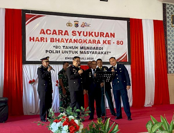Syukuran Hari Bhayangkara ke-80, Sinergi Pemda Ende dan Komitmen Polres Ende Tuntaskan Kasus Hukum