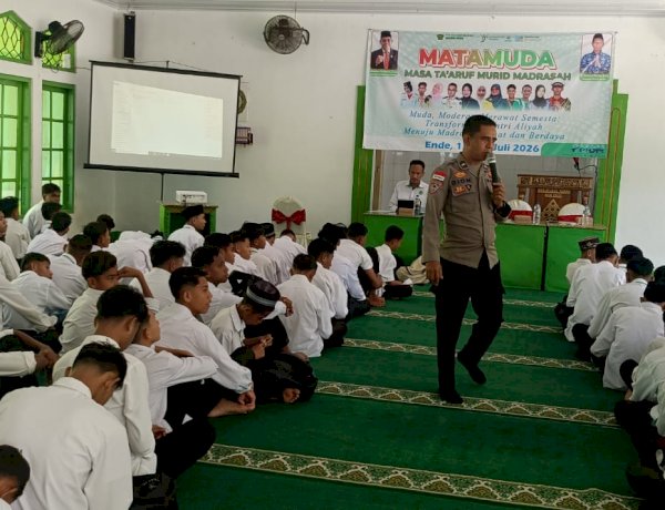 Bentengi Generasi Muda dari Narkoba, Sat Binmas Polres Ende Edukasi Ratusan Siswa Baru di MAN Ende