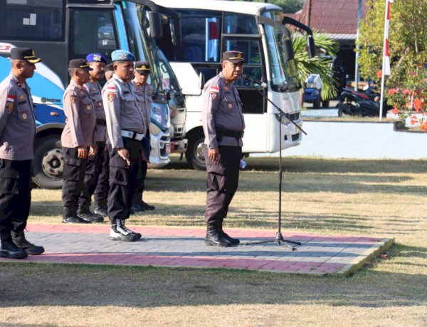 Polres Ende Polda NTT Gelar Apel Siaga Bencana, Siapkan Personel dan Posko Utama