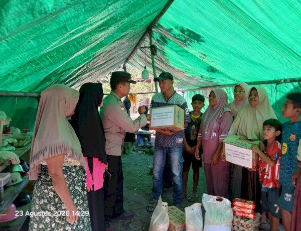 Polsek Ende dan Bhayangkari Ranting Ende Salurkan Bantuan bagi Warga Terdampak Gempa di Rukuramba