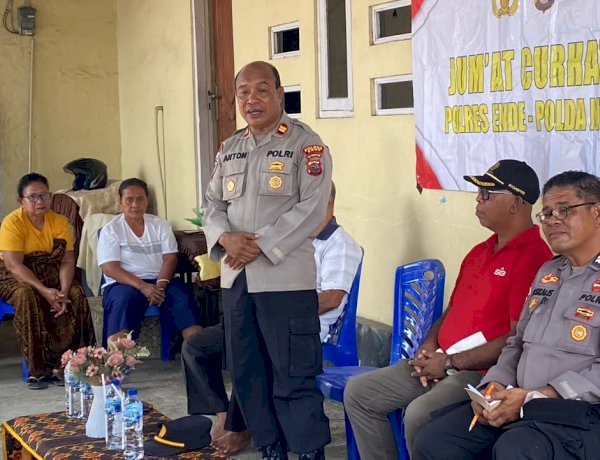 Jumat Curhat di Kelurahan Potulando, Langkah Nyata Polres Ende Dampingi Warga Bangkit Pasca Gempa Flores
