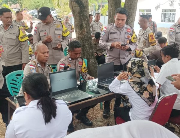Polres Ende Polda NTT Gandeng Disdukcapil Ende Tuntaskan Pendaftaran IKD Demi Sukseskan Agen Perlinsos Kemensos