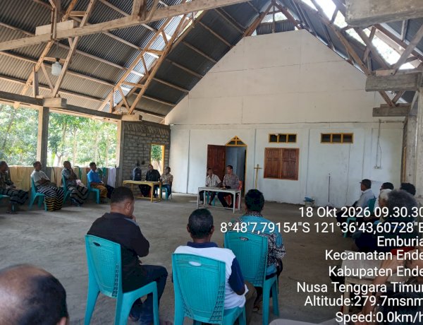 Wakapolsek Ende Ajak Jemaat Kapela Santo Paulus Magengura Perangi Perundungan Lewat Program Minggu Kasih