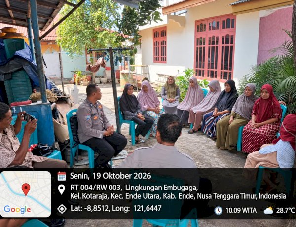 Polisi Turun ke Pemukiman Warga di Ende, Gencarkan Edukasi Anti Judi Daring dan Tangkal Hoaks Penipuan