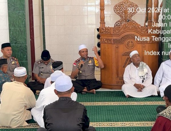 Waka Polres Ende Polda NTT Sambangi Warga Lewat Sholat Jumat Keliling, Tokoh Masyarakat Curhat Soal Peredaran Miras