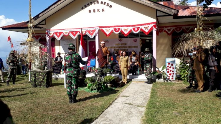 Kapolres Ende Hadiri Upacara Pembukaan TNI Manunggal Membangun Desa (TMMD) Ke - 108 Tahun 2020