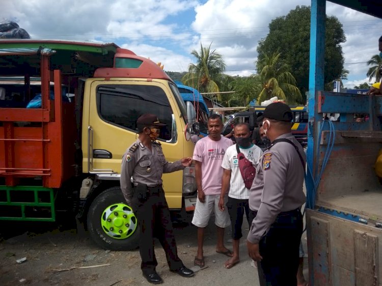 Giat KRYD, Polsek Maurole Sambangi Pasar