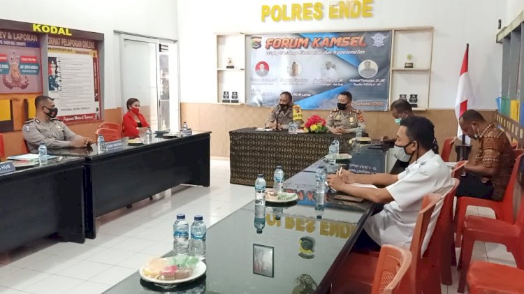 Wujudkan Kamseltibcar, Sat Lantas Polres Ende Gelar FGD Bersama Instansi Terkait