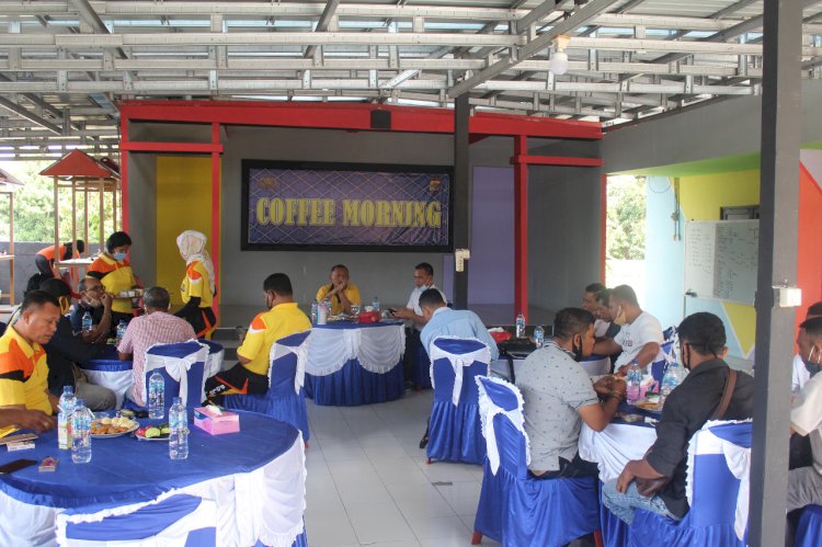 Jalin Silaturahmi, Kapolres Ende Gelar Coffee Morning Bersama Awak Media