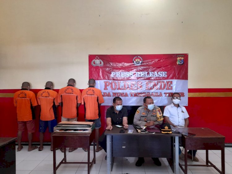 Polres Ende Gelar Press Release Kasus Perjudian Dan Kasus Narkoba