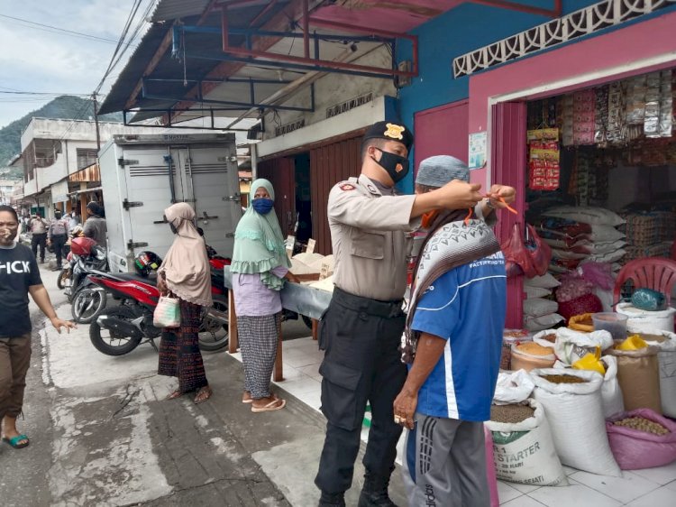 Sat Sabhara Polres Ende Gencar Melaksanakan Patroli Dan Sosialisasi Edukasi Protokol Kesehatan