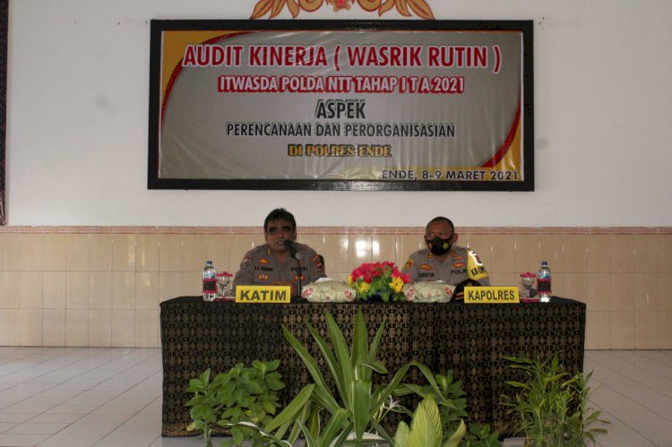 Polres Ende Terima Kunjungan Tim Wasrik Itwasda Polda NTT