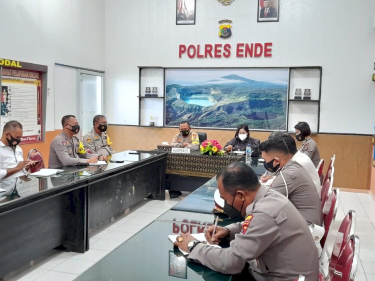 Polres Ende Terima Kunjungan Dari Biro Rena Polda NTT