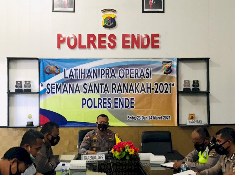 Kabagops Buka Latihan Pra Ops Semana Santa Ranakah 2021