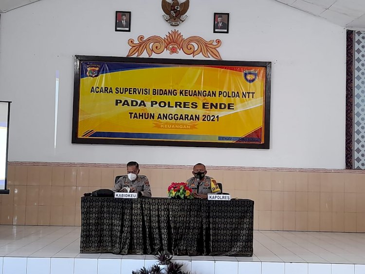 Polres Ende, Terima Kunjungan Supervisi Bidkeu Polda NTT