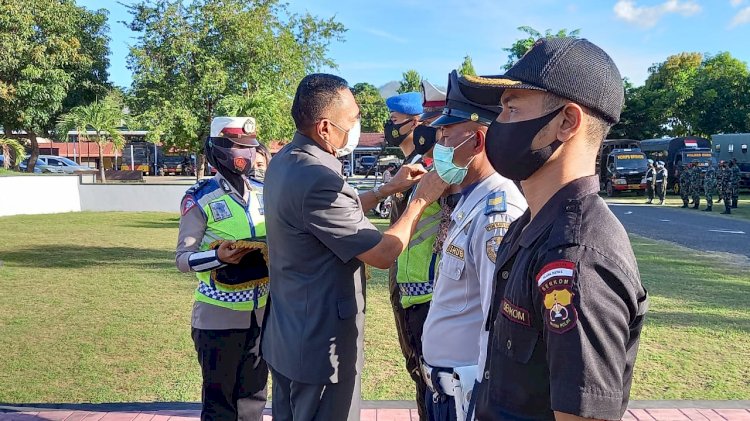 Kesiapan Pengamanan Idul Fitri 1442 H, Polres Ende Laksanakan Apel Gelar Pasukan Operasi Ketupat 2021