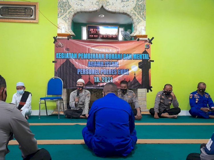 Kuatkan Iman Dan Taqwa Personil Polres Ende Beragama Islam Gelar Kegiatan Binrotal