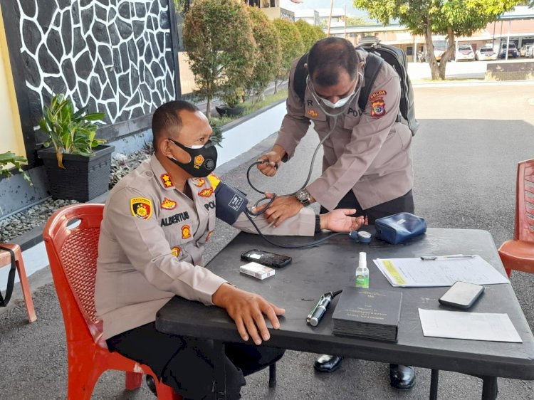 Cek Kesehatan Personil, Polres Ende Gelar Rikkes Berkala