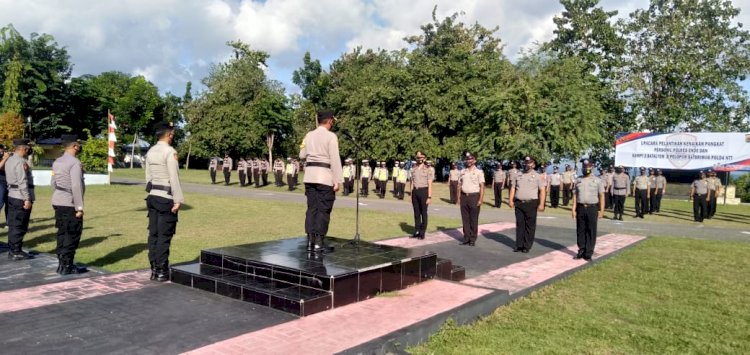 32 Personil Polres Ende Jalani Upacara Korp Raport