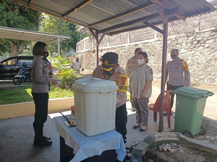 Kapolres Ende Resmikan Shelter Isolasi Mandiri Khusus Anggota Polri