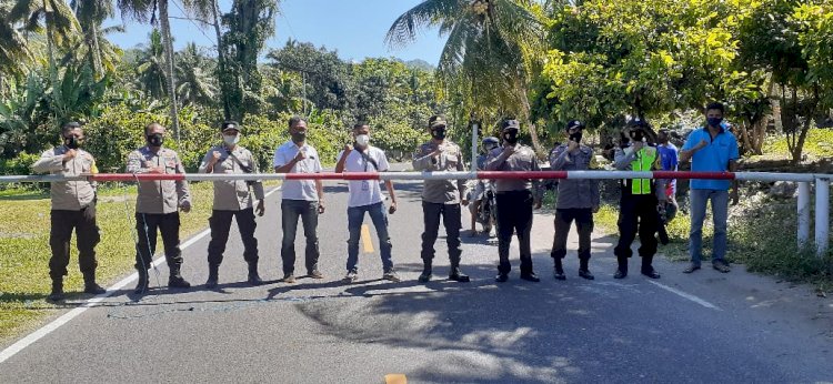 Masuk PPKM Level IV, Polres Ende Perketat  titik Penyekatan Di Perbatasan Antar Kabupaten