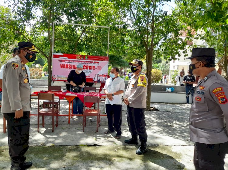 Polres Ende Kembali Laksanakan Vaksinasi Merdeka Go to School