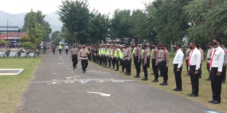 Kapolres Ende Pimpin Apel Gelar Pasukan Operasi Patuh Ranakah 2021