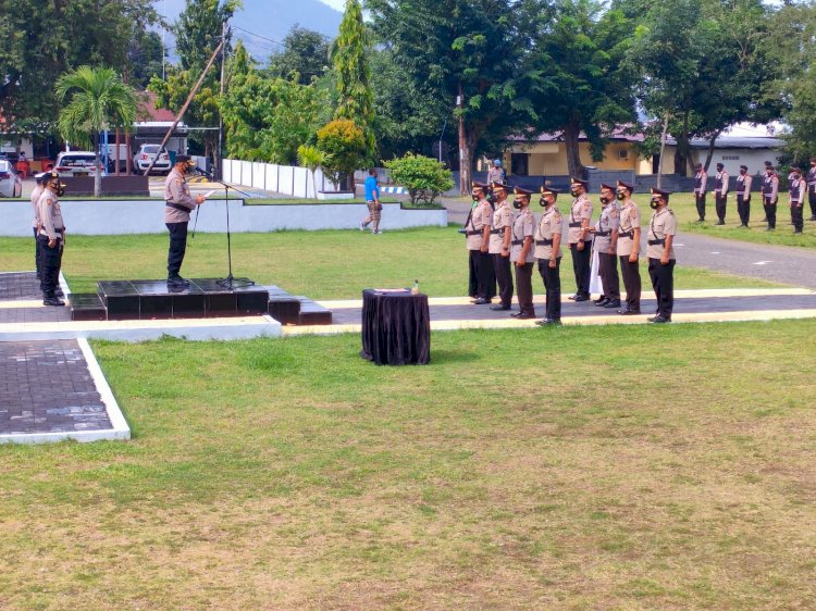 Kapolres Ende AKBP Albertus Andreana,S.I.K., Pimpin Sertijab : Kasat Narkoba, 3 Kapolsek Dan Pelantikan Kapolsek Wolowaru