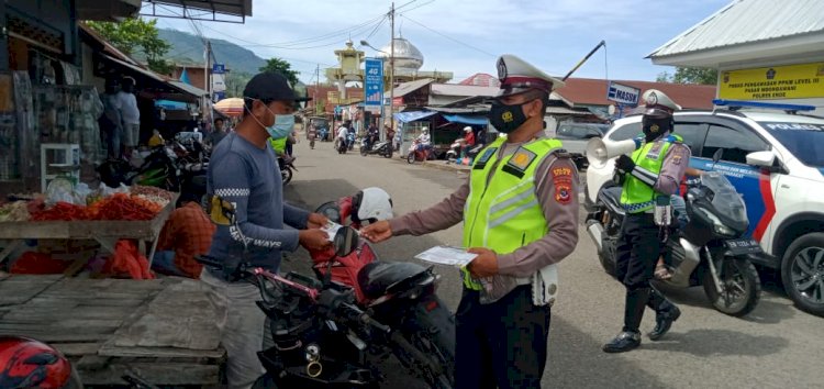 Hari Ketiga Ops Zebra Ranakah 2021, Sat Lantas Polres Ende Sasar Pasar Mbongawani