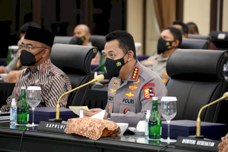 Rapat Lintas Sektoral, Kapolri Paparkan Strategi Cegah Lonjakan Covid-19 Saat Nataru