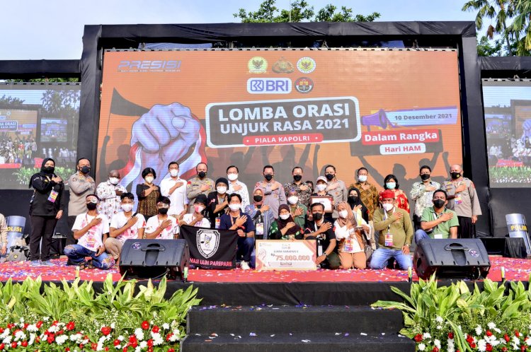 Gelar Lomba Orasi, Kapolri: Mari Ciptakan Alam Demokrasi yang Lebih Baik