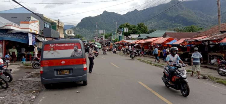 Satuan Binmas Polres Ende Himbau Masyarakat Jaga Kamtibmas Jelang Nataru 2021